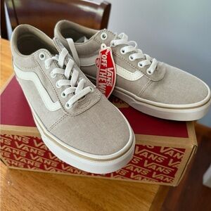 Vans Taupe Ward Canvas Sneakers